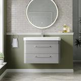 Hudson Reed Solar 800mm Wall Hung Vanity Unit With Ceramic Basin