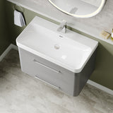Hudson Reed Solar 800mm Wall Hung Vanity Unit With Ceramic Basin