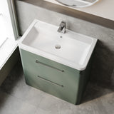 Hudson Reed Solar 800mm Floor Standing 2-Drawer Vanity Unit With Ceramic Basin