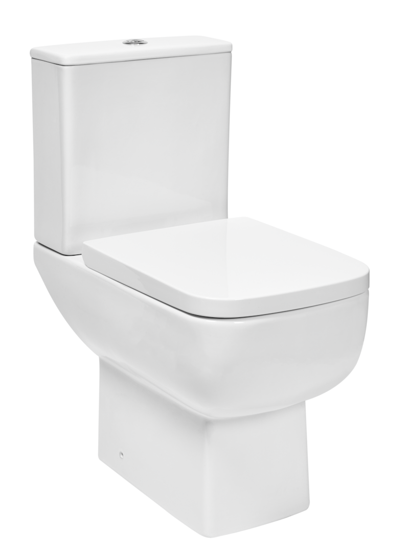 600 Open Back Closed Coupled Toilet Inc Soft Close Seat