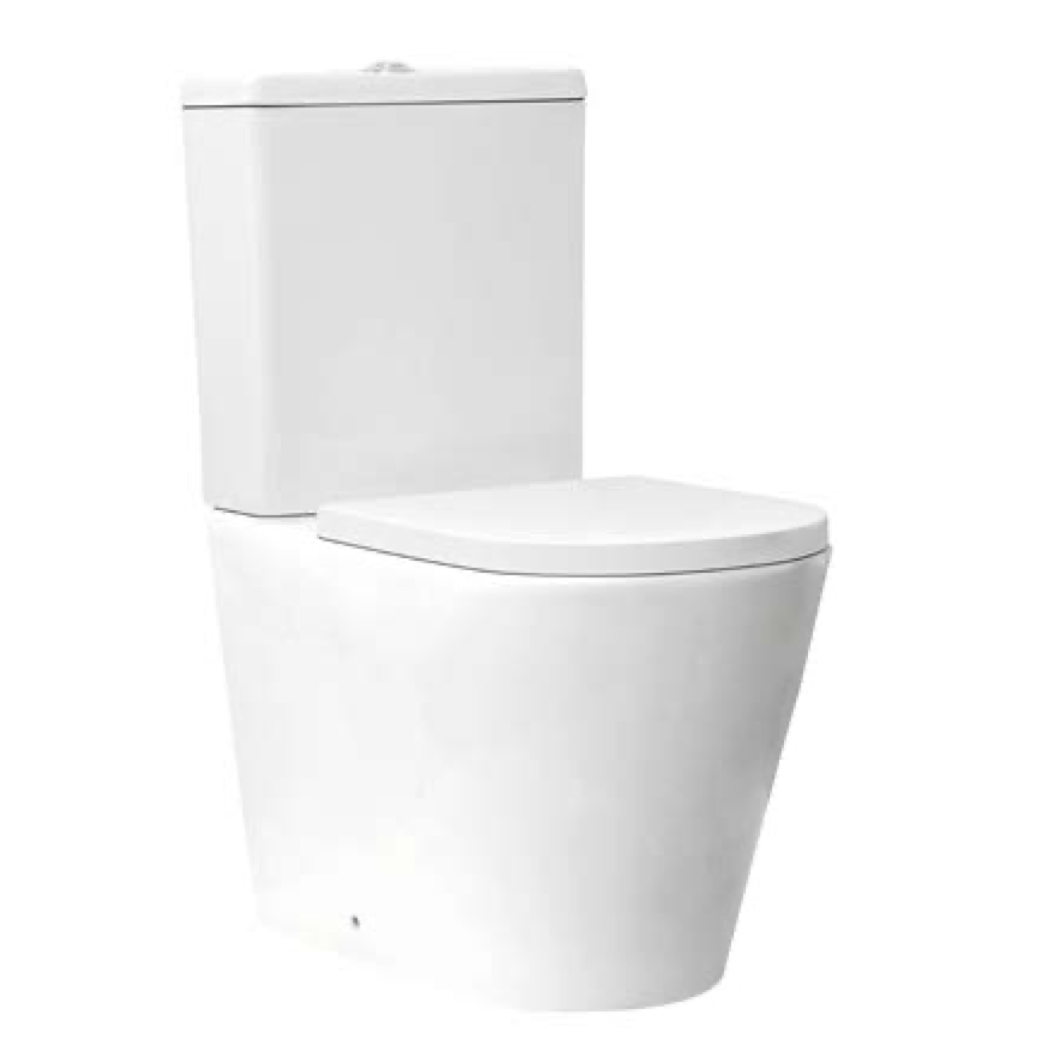 Linea Rimless Closed Back Pan Including Cistern & Soft Close Seat