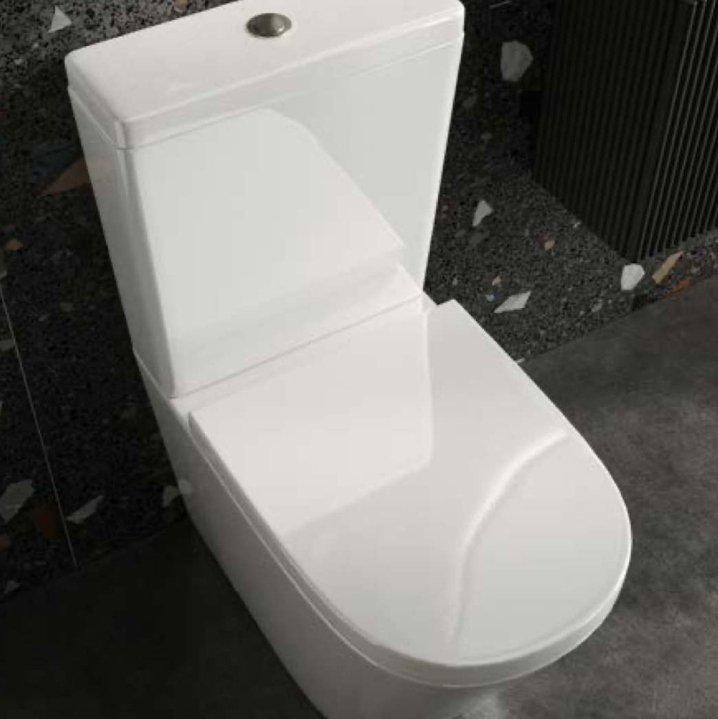 Linea Rimless Closed Back Pan Including Cistern & Soft Close Seat