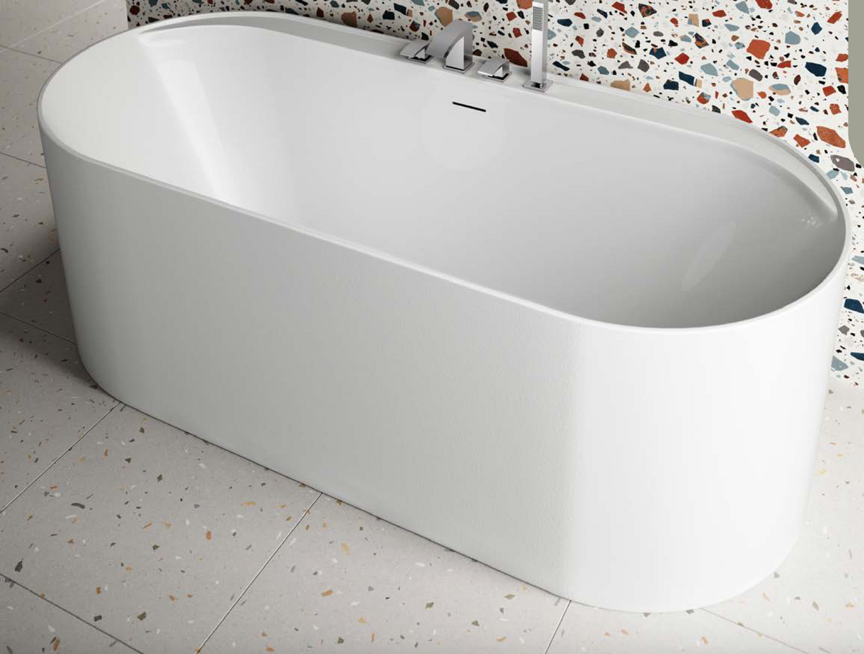 Tutto Freestanding Bath Gloss White 1700 x 750