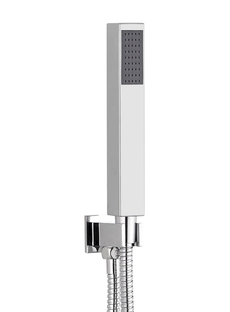 Square Outlet Elbow with Wall Bracket Flex & Handset