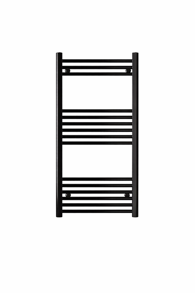 22mm Straight Towel Rail 500mm x 1200mm Black
