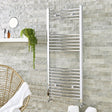 Straight Towel Rail 400mm x 1200mm Chrome