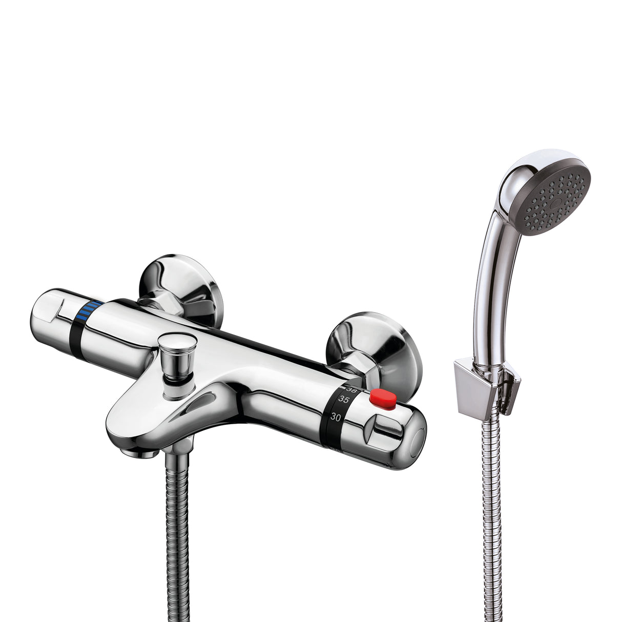 Contract Thermostatic Bath Shower Tap / Valve Mixer Wall And Deck Mounted