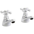 Victory Pair Bath Pillar Taps