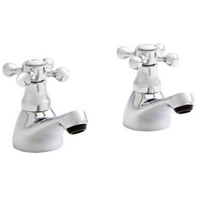 Victory Pair Bath Pillar Taps