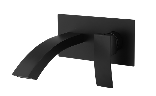 Fiuto Nero Wall Mounted Basin Mixer