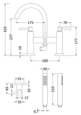 Tec Lever Bath Shower Mixer