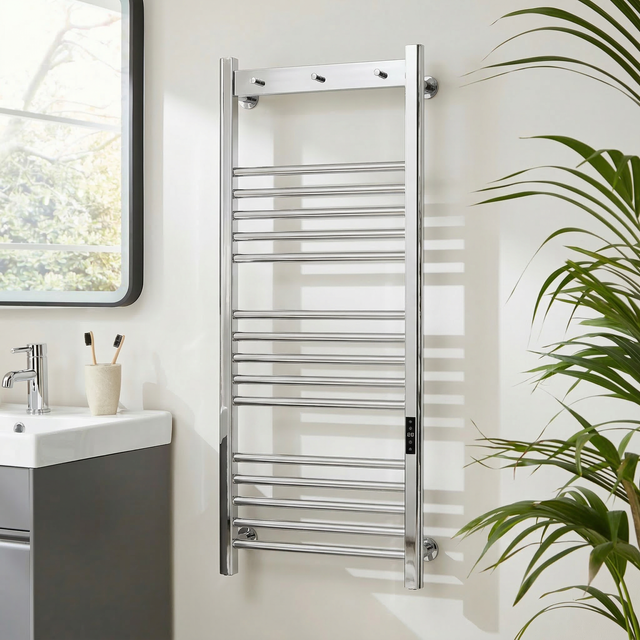 Toro Smart Dry Electric Towel Rail 1200 x 500mm - Chrome