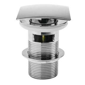 Square Push Button Basin Waste CP (Slotted)
