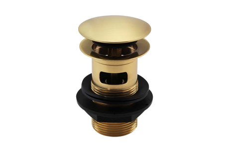 Basin Clicker Waste (Slotted) Brushed Brass