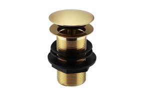 Basin Clicker Waste (Unslotted) Brushed Brass