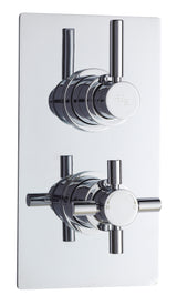 Tec Pura Twin Thermostatic Shower Valve With Diverter