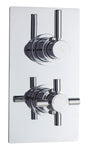 Tec Pura Twin Thermostatic Shower Valve With Diverter