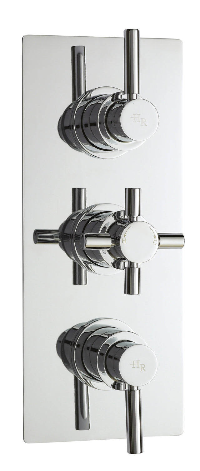 Tec Pura Triple Thermostatic Shower Valve With Diverter