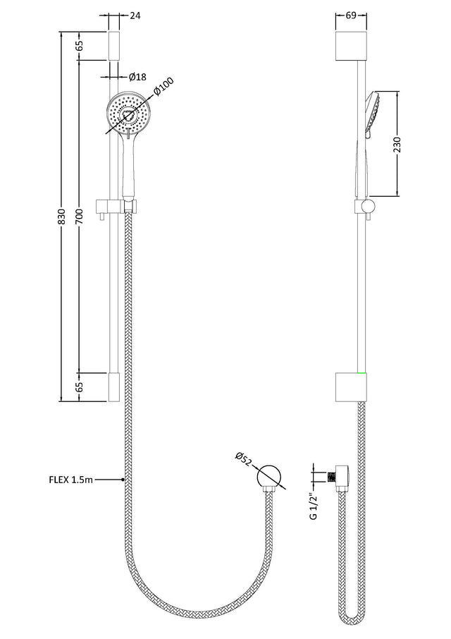 Slimline Slide Rail Kit