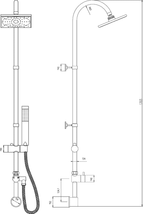 Multi Option Shower Kits Worth Shower Kit