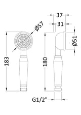 Small Traditional Handset