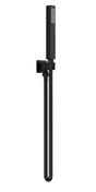 Shower Accessories Outlet Elbow, Parking Bracket, Flex and Handset Matt Black