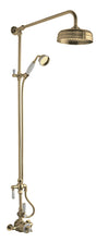 Hudson Reed Exposed Valve Sets Traditional Brushed Brass Wall Mounted Manual Shower Kit