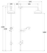 Shower Kits Rigid Riser Kit