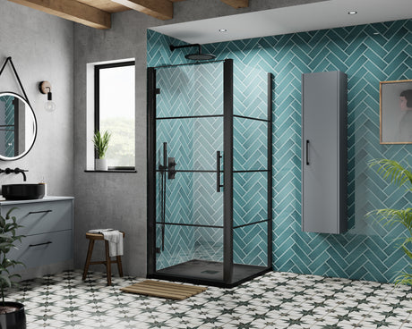 Apex 900mm Hinged Shower Door 8mm Glass
