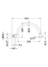 Shower Arms Wall-Mounted Arm
