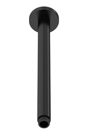 Fixed Shower Heads Ceiling-Mounted Arm Matt Black