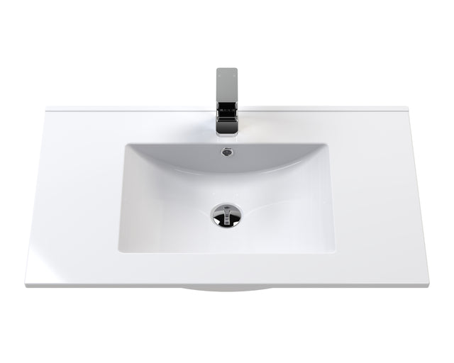 Lille 800mm Wall Hung Single Drawer Vanity with Basin - 1 Tap Hole