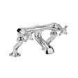 White Topaz With Crosshead Handle Deck Mounted Bath Filler