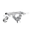 White Topaz With Lever Handle Wall Mounted Bath Filler
