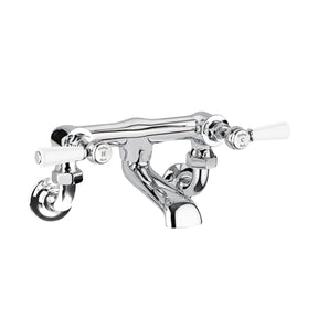 White Topaz With Lever Handle Wall Mounted Bath Filler