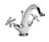 White Topaz With Crosshead Handle Mono Basin Mixer