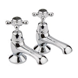 Black Topaz With Crosshead Handle Bath Taps