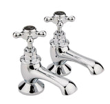 Black Topaz With Crosshead Handle Bath Taps