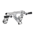 Black Topaz With Lever Handle Wall Mounted Bath Filler