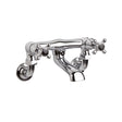 Black Topaz With Crosshead Handle Wall Mounted Bath Filler