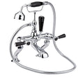 Black Topaz With Lever Handle Bath Shower Mixer