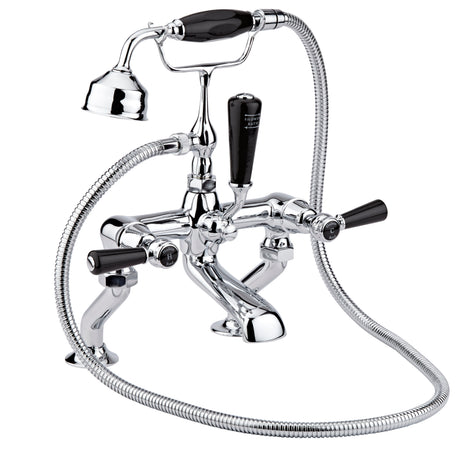 Black Topaz With Lever Handle Bath Shower Mixer