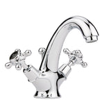 Black Topaz With Crosshead Handle Mono Basin Mixer