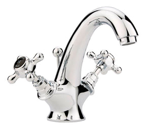 Black Topaz With Crosshead Handle Mono Basin Mixer