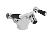 Black Topaz With Lever Handle Bidet Tap
