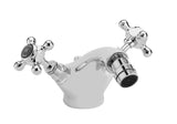 Black Topaz With Crosshead Handle Bidet Tap