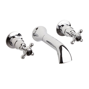 Black Topaz With Crosshead Handle Bath Spout