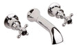 Black Topaz With Crosshead Handle Bath Spout