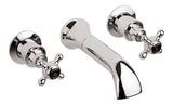 Black Topaz With Crosshead Handle Bath Spout