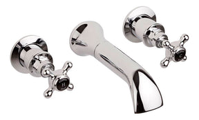 Black Topaz With Crosshead Handle Bath Spout